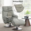 Fauteuil d'appoint en cuir fleur Kandoro