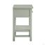 Table de chevet à 1 tiroir avec rangement - Gris antique-1245239874