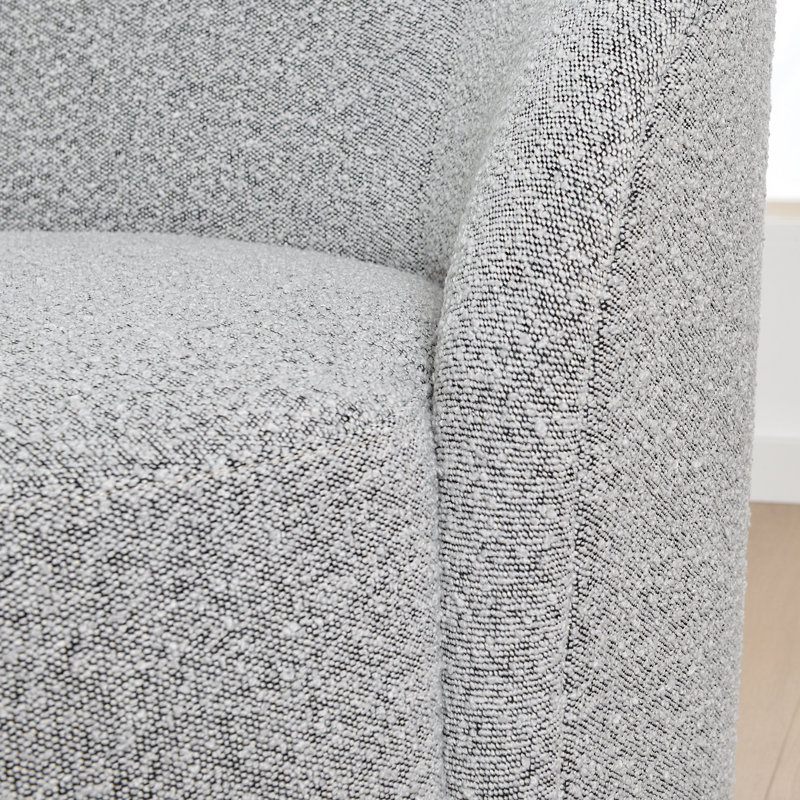 Cleaven 68' Wide Boucle Upholstered Loveseat Sofa, Gris