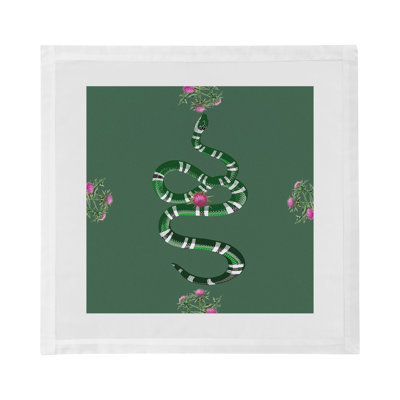 Thistle And Snake Cotton Sateen Dinner Napkins