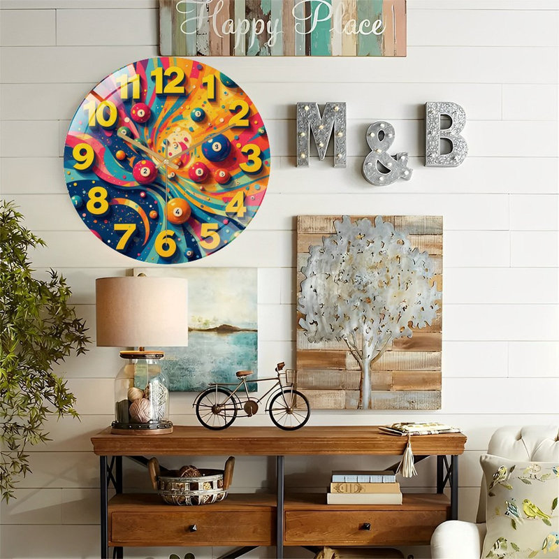Horloge murale vibrante 12 po