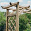 Fairhaven 160cm W x 55cm D Solid Wood Arbour in Natural
