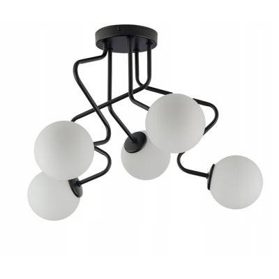 Glass Semi Flush Mount