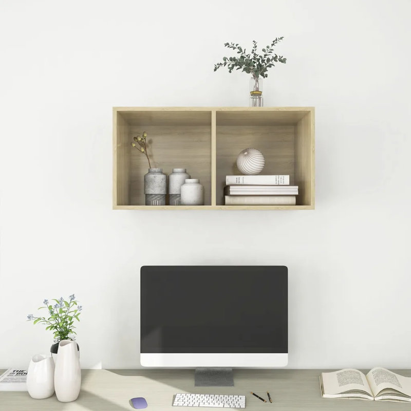 Dellatorre Cube Shelf, Sonoma Oak