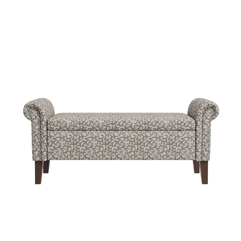 Repose-pieds avec rangement, Taupe / beige