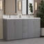 Sedalia 60 po Double meuble-lavabo gris