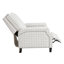Fauteuil inclinable à dossier poussoir de style transitionnel blanc cassé auto-inclinable 1Pc