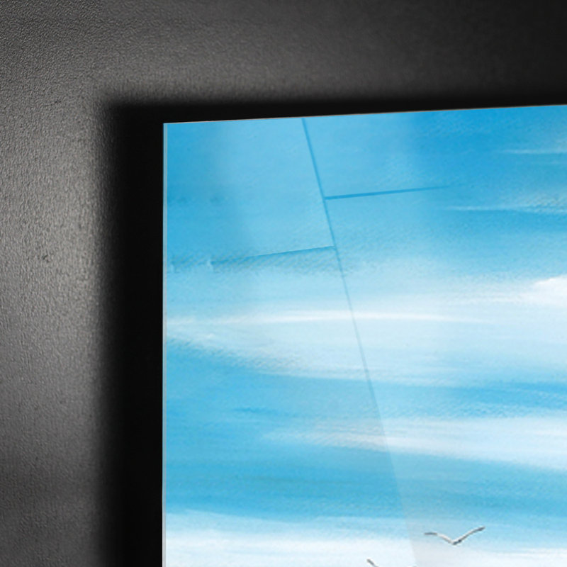 Pallone da Spiaggia Giallo by Hugh Harris - Rectangle Painting on Vetro Acrilico Plexi, 70cm H x 100cm W