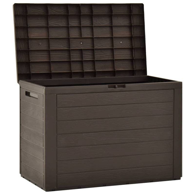 WFX Utility 44cm W 190L Water Resistant Plastic Lockable Deck Box in Brown