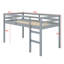 Lit mezzanine simple avec échelle-113140165