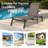 Wolak Outdoor Aluminum Foldable Chaise Lounge Set With Adaptable Backrest (Single Chair)-1602953165