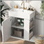 Meuble-lavabo flottant 21,6 po avec lavabo en céramique-521602920