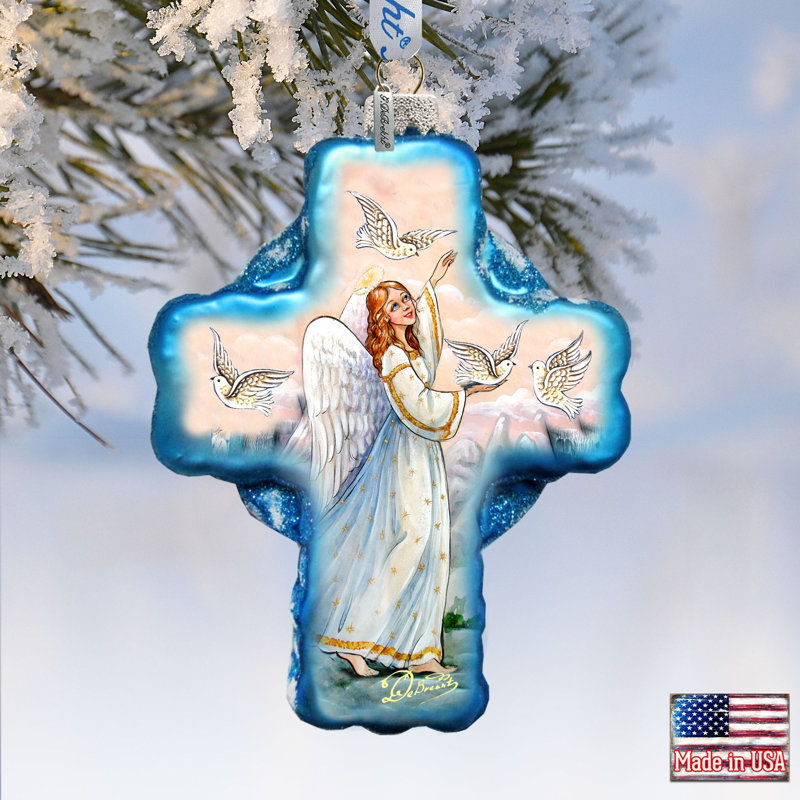 Holiday Splendor 4'' Handmade Glass Animals Holiday Shaped Ornament