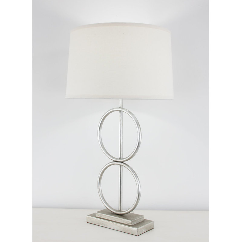 Olympus Table Lamp, Silver Leaf