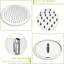 Douche 10 pouces - deux têtes, 5 modes de sortie d'eau, fixation murale, kit d'installation en plastique ABS