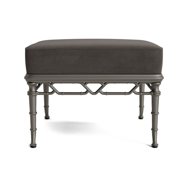 Calcutta Outdoor Ottoman, Mica, Fushion Charcoal
