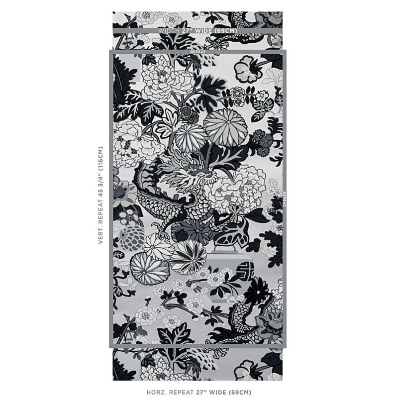 Papier peint dragon de Mai, Fumée