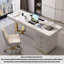Bureau de luxe en pierre frittée clair-362478815
