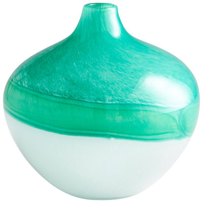Iced Marble Glass Table Vase