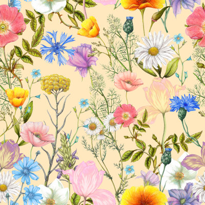 Adell, fleurs sauvages d'été sur toile
