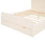 Lit plateforme avec tête de lit et grand tiroir Wescott, lit de rangement, cadre de lit, lits-348236625