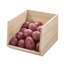 iDesign Renewable Wood Collection in Paulownia Wood Open Front Storage Bin, 11.46" x 8" x 10"