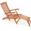 Gaylene 169cm Long Reclining Acacia Single Chaise