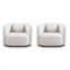 2 PCS. Fauteuil d'appoint carré, fauteuil en nuage rembourré en tissu Boucle, fauteuil de style japonais pour la vie moderne-522690686