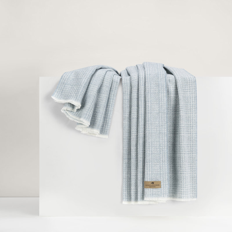 Sutton Plaid Throw,  Crystal Houndstooth