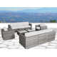 Anyria Wicker 8 Person Seating Group