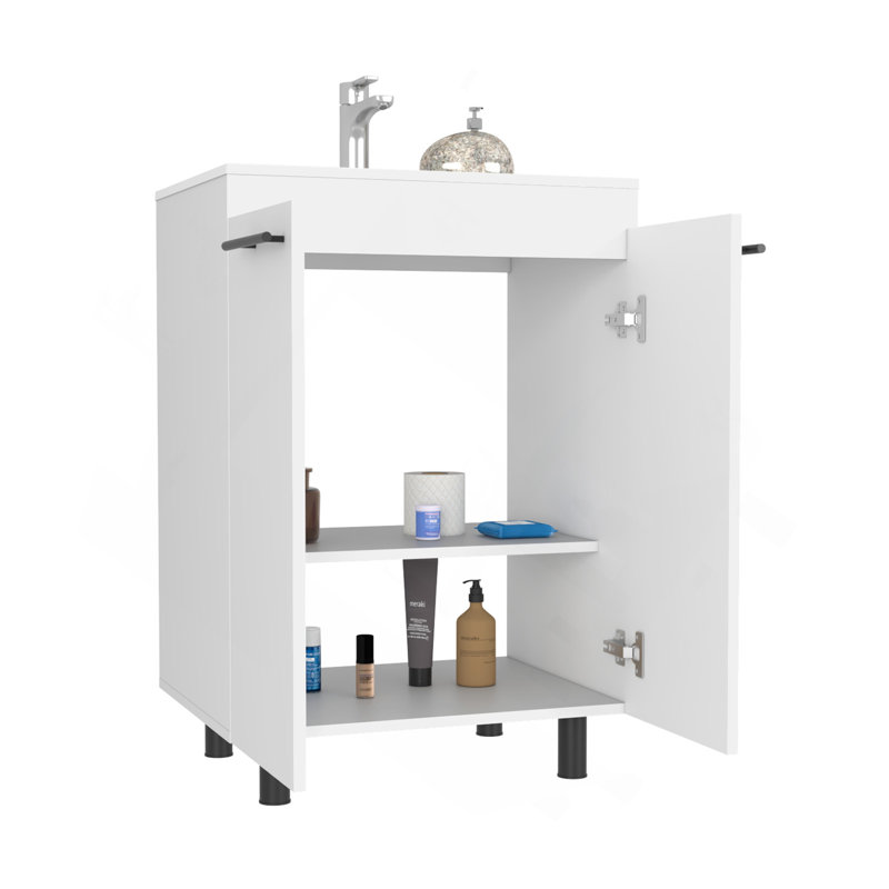 Floor Cabinet Oxnard, Bathroom, White
