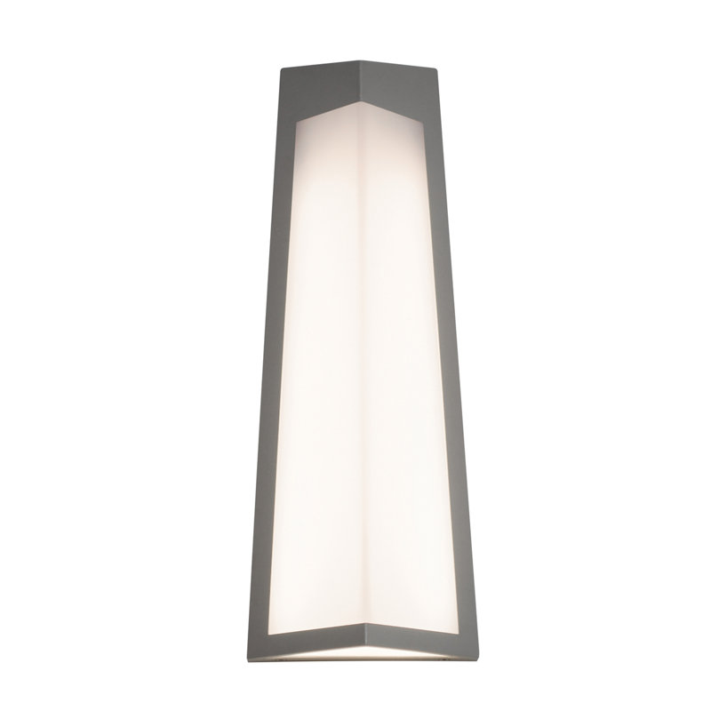 Knute LED Wall Light, Textured Gray, 17.99" H x 6.69" W x 4" D