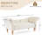 60.75'' Wide Vintage-Inspired Upholstered Bench With Rolled Arms And Tufting-118620867
