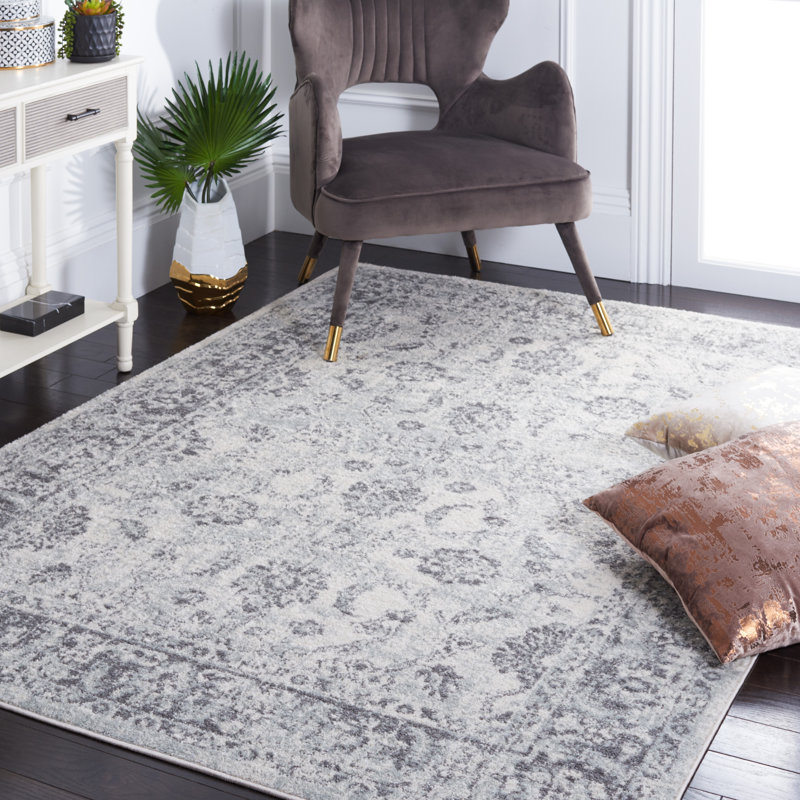 Tapis Hawtree 281 ivoire / gris, Rectangle 8 pi x 10 pi