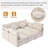 Pacheco Camel Upholstered Sleeper Sectional Chaise Sofa-1591214329