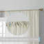 Rideaux Tillie Premium en dentelle ombrée douce et décorative, semi-transparents, filtrant la lumière, à œillets, pour chambre et salon - Ensemble de 2 panneaux (54 x 96 pouces de long, ivoire)-286355481-286355483