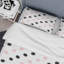 Rose et noir à pois - ensemble de housse de couette moderne - microfibre de polyester-1124297002