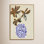 Blue and Brown Floral Ambience Canvas Print