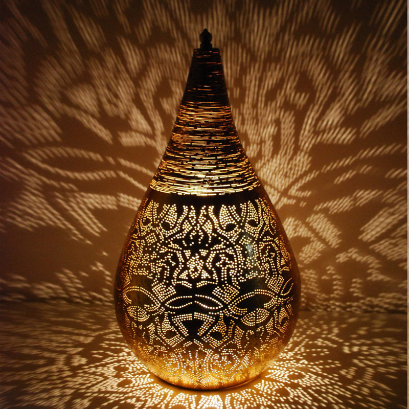Chaves Metal Table Lamp, Gold