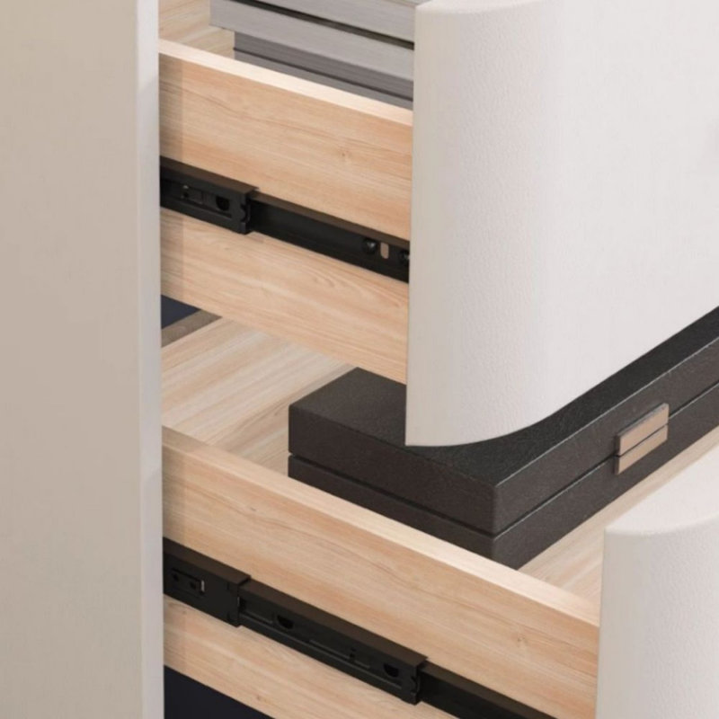 Coiffeuse avec miroir lumineux, 11 tiroirs, 1 chaise