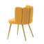 Chaise d'appoint en velours l 23,6 po avec dossier capitonné Yorba-1787568713