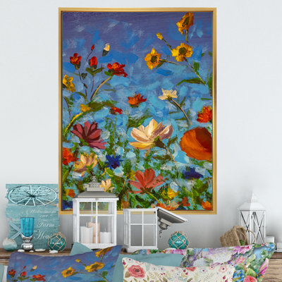 Fred and Yellow Lowers Spring Summer - Peinture sur toile