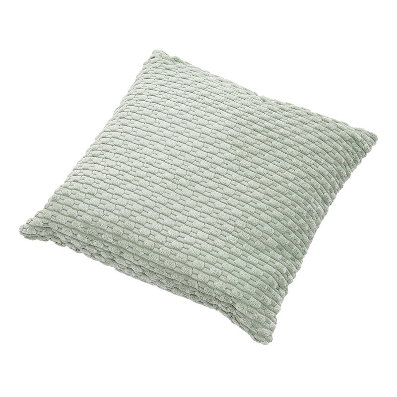 Miachel Cotton Square Cushion, Pea Green