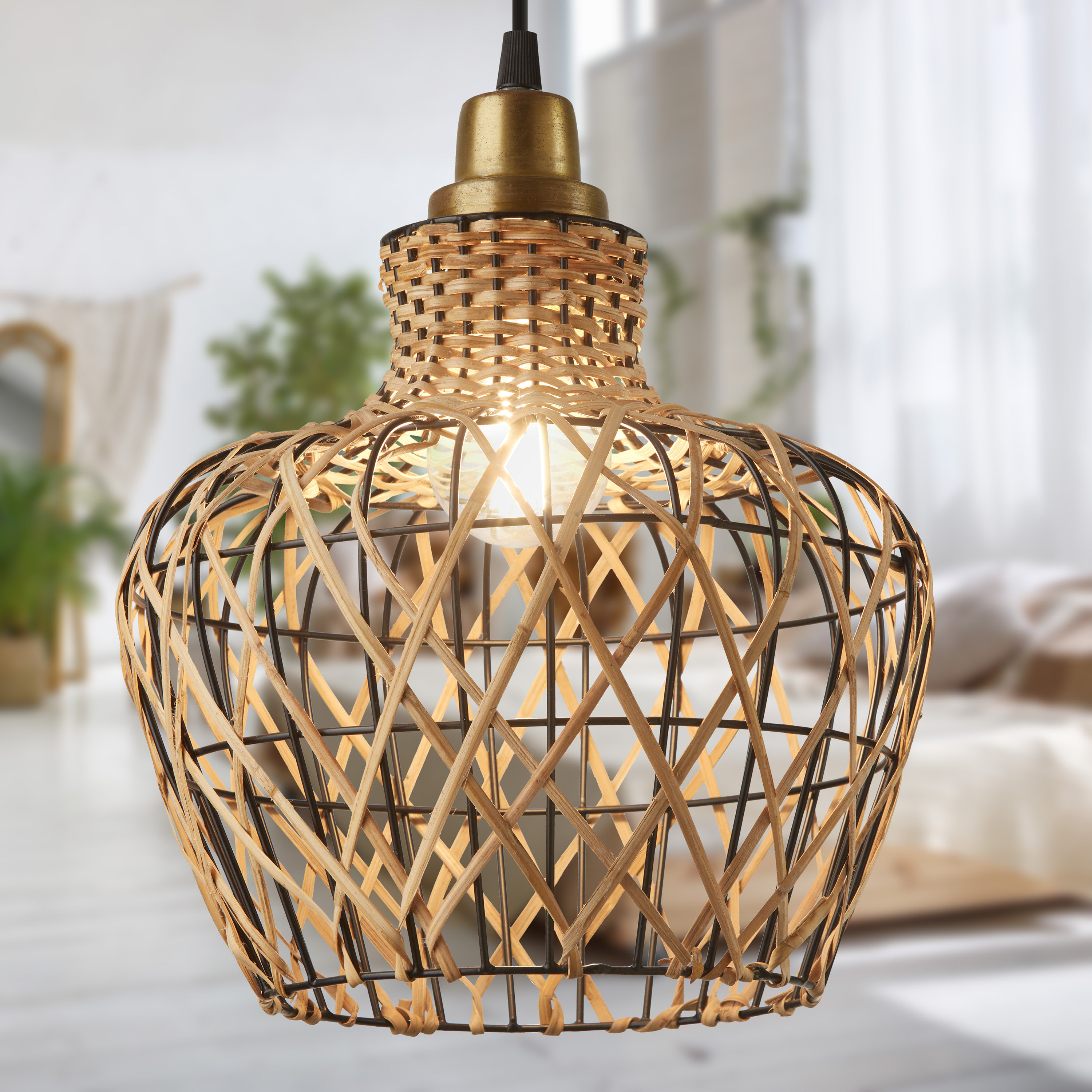 Bay Isle Home Calio 1 - Light Caged Pendant & Reviews | Wayfair