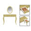 Bureau de maquillage avec miroir ovale-680064669
