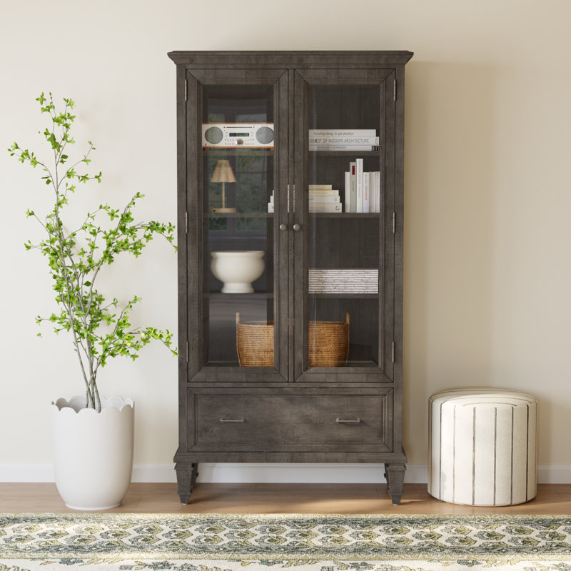 Kerey Storage Bookcase, Weathered Charcoal