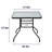 Christey Rectangular Metal Outdoor Dining Table with Umbrella Hole, 31.6'' W x 31.6'' D Patio Table for Garden, Balcony, Backyard and Outdoor Dining Use