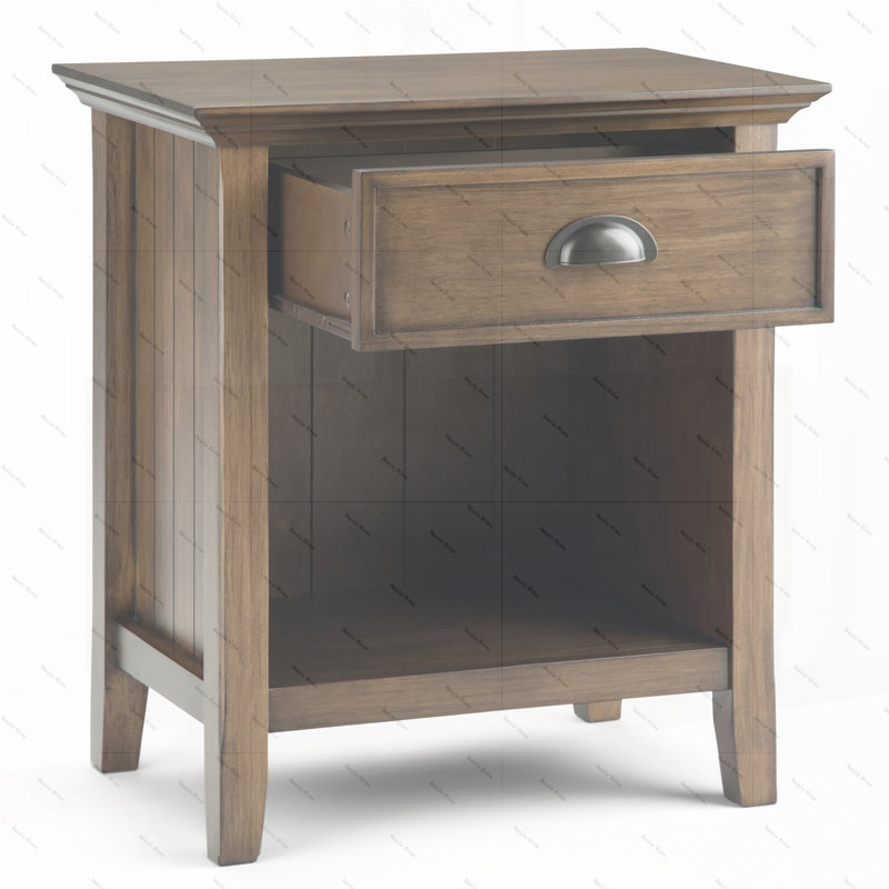 Acadian - Table de chevet, Marron foncé