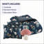 Ensemble de couette 4 pièces en microfibre à motif champignon pour lit double/queen avec coussin décoratif assorti (229 x 229 cm).-135278133