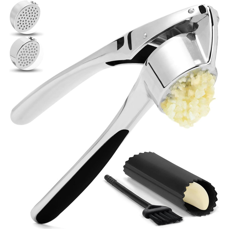 Stainless Steel Garlic Press Set